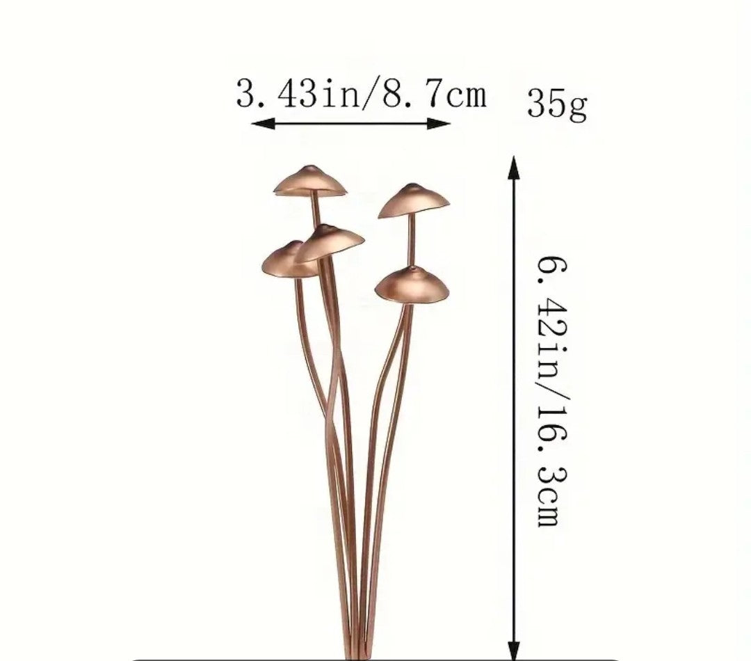 Copper Mushroom Decoration