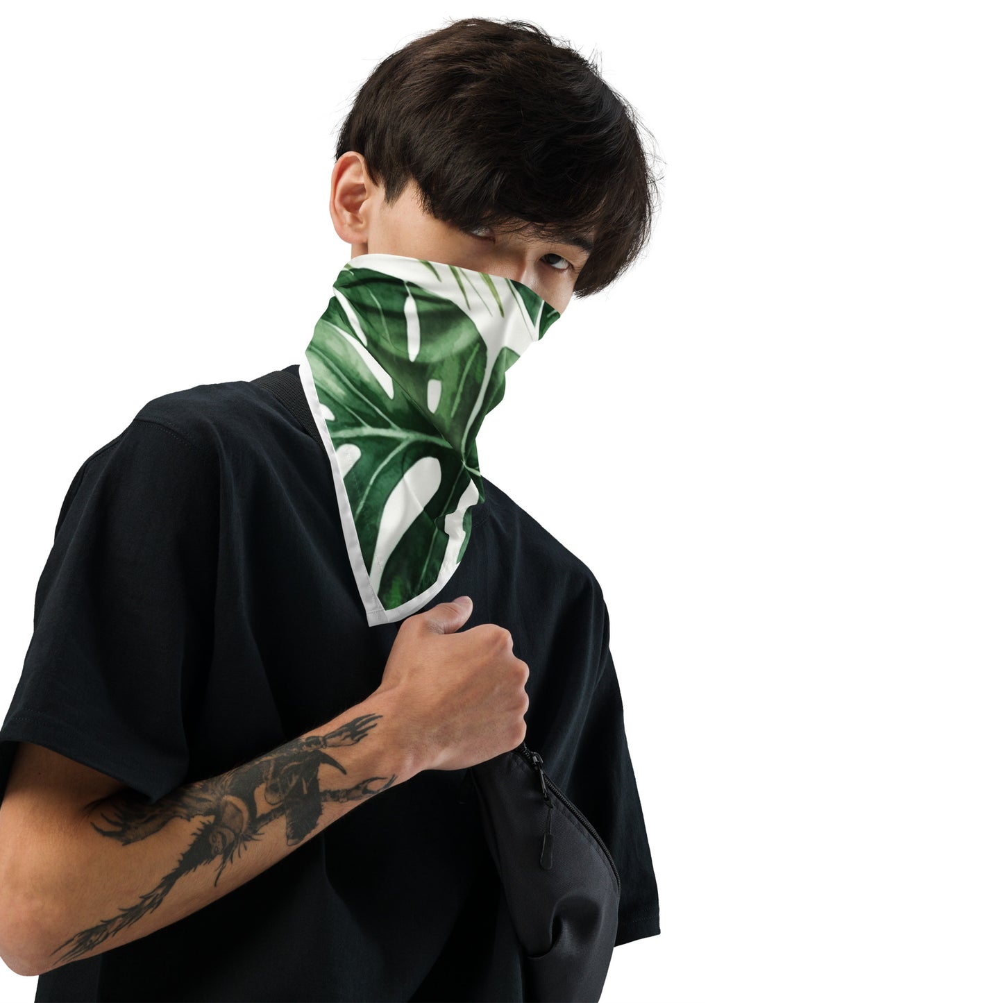 Monstera Print Bandana