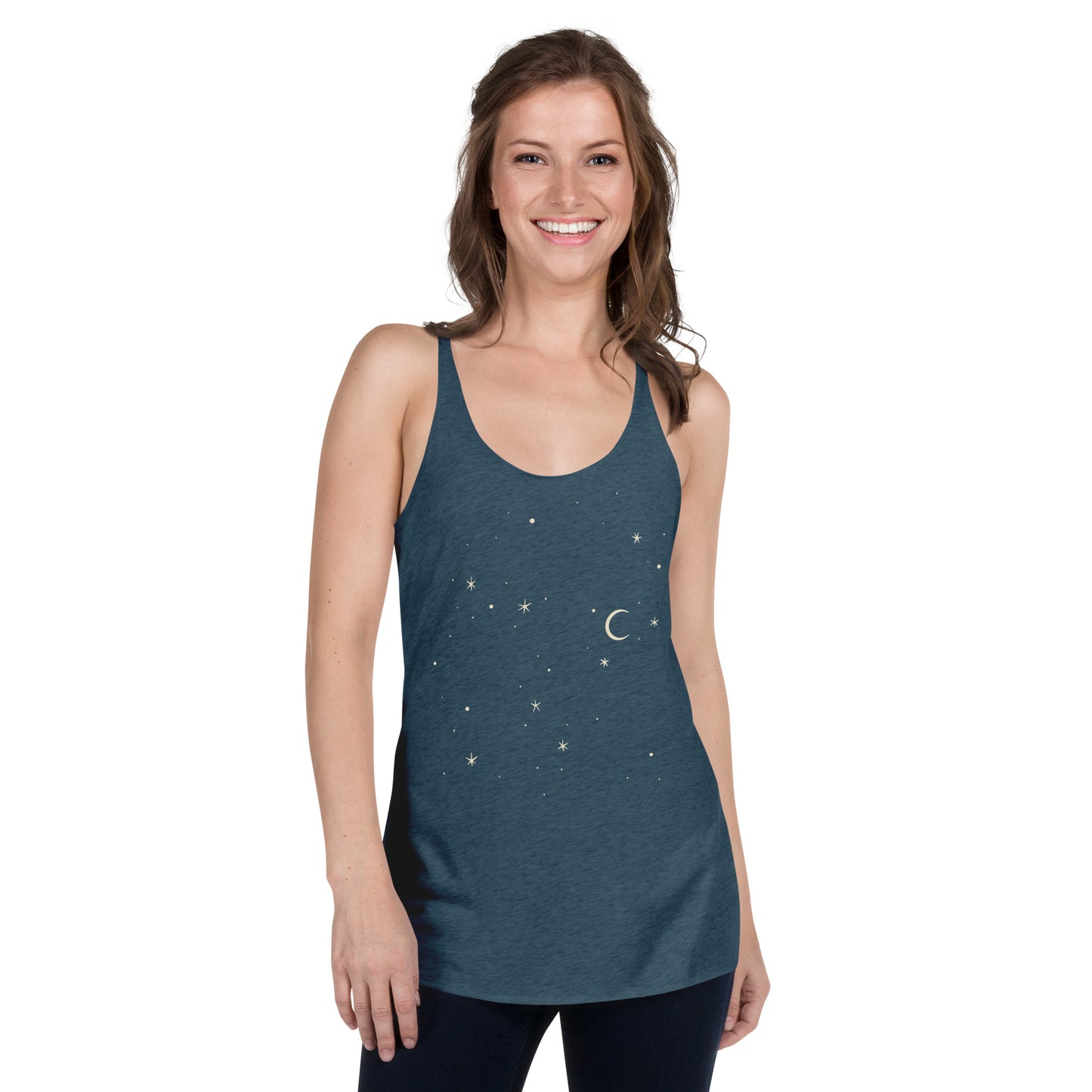 Moon and Stars Women's Racerback Tank