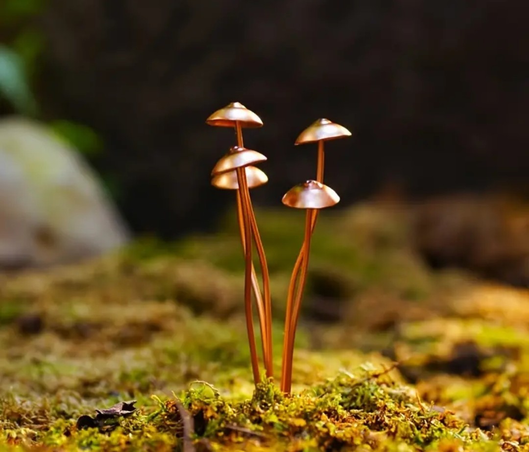 Copper Mushroom Decoration