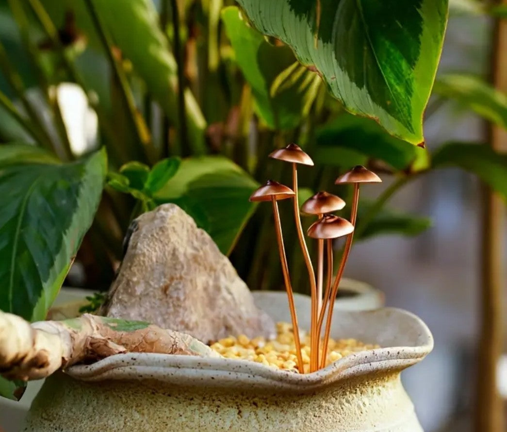 Copper Mushroom Decoration