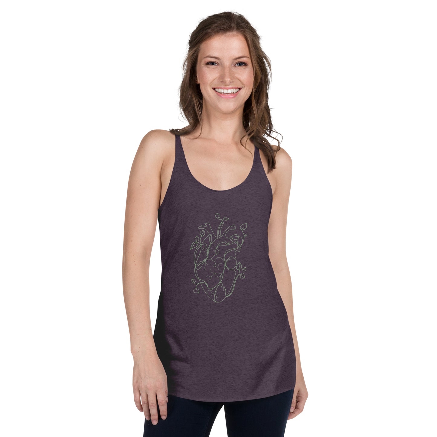 Growing Heart Women's Racerback Tank